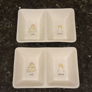 Rae Dunn Bridal Collection Plates NWT